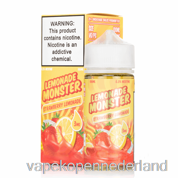 Vape Nederland Aardbeienlimonade - Limonademonster - 100ml 6mg